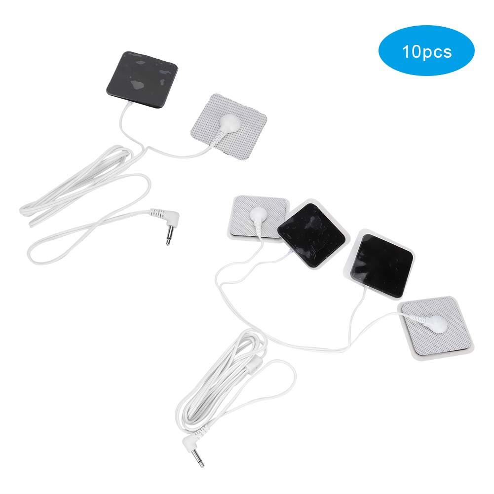 10pcs 3.5mm Button Type Electrode Lead Wires Cable for TENS Unit Physiotherapy Machine