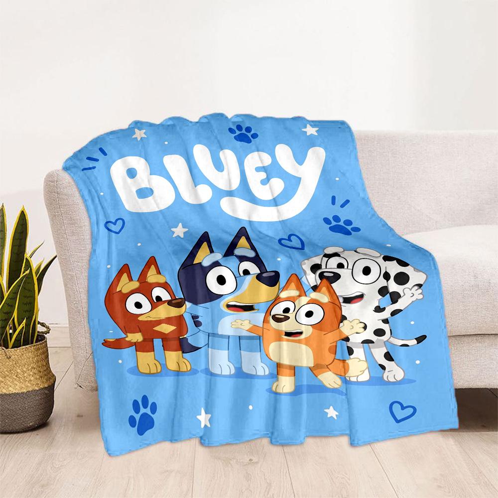 Bluey Bingo Adventures Blanket Comfortable Perfect for Office Chair Bed Couch Four Seasons Multipurpose Stylish Decor Gift for Travel Home Birthdays