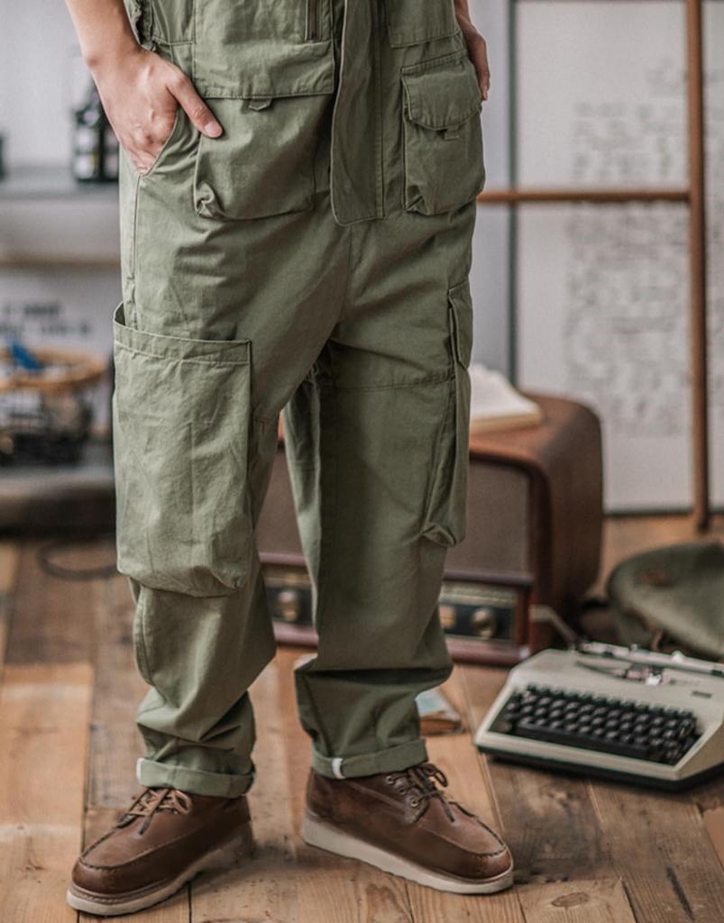 Kayiyasu Cargo Overalls mit mehreren Plus Deck Casual Loose Street Style Herren Taschen, Größen, Unisex, Arbeitskleidung, Overalls, Hosen, Camping, Outdoor,