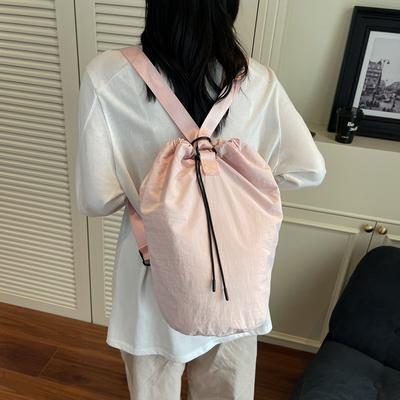 Lässige 2025 leichte Tasche Kordelzug Umhängetasche einfache tägliche Bucket Bag Sport Bucket Bag Schultertasche