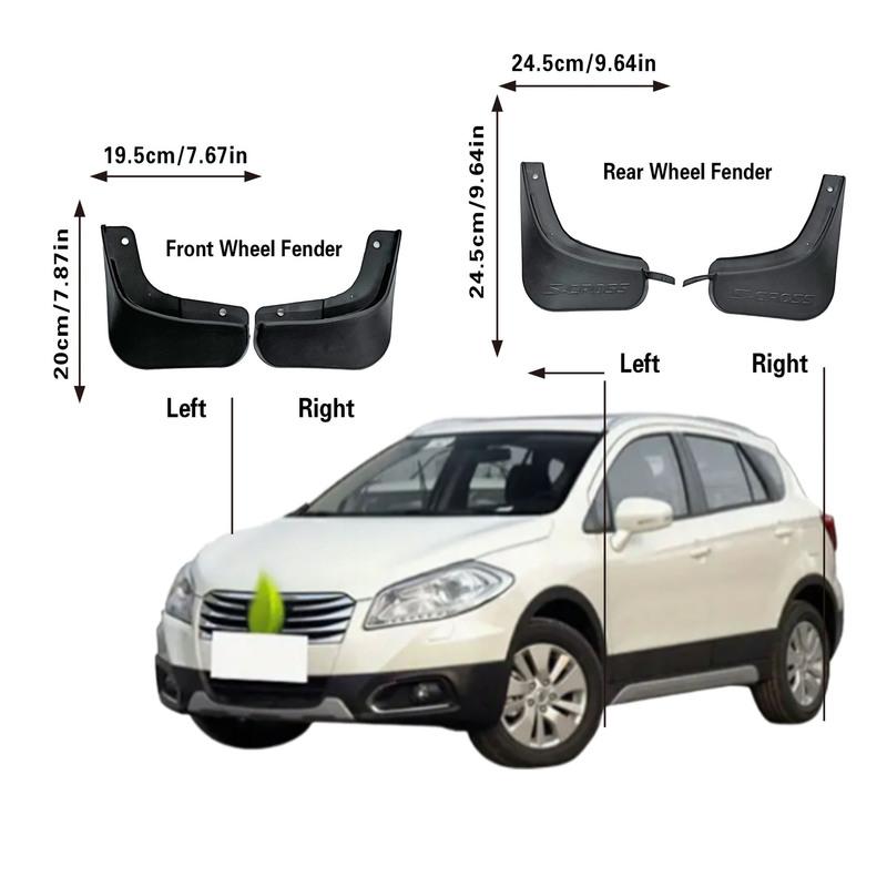 For Suzuki Sx4 S-Cross Sx4 Crossover mudguard, Splash proof mudguard, front and rear wheel fender