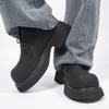 Fashion Derby men's shoes Thick soled casual style Fashion Party Outdoor Street Black plus size 38-46 Daily leisure and business
