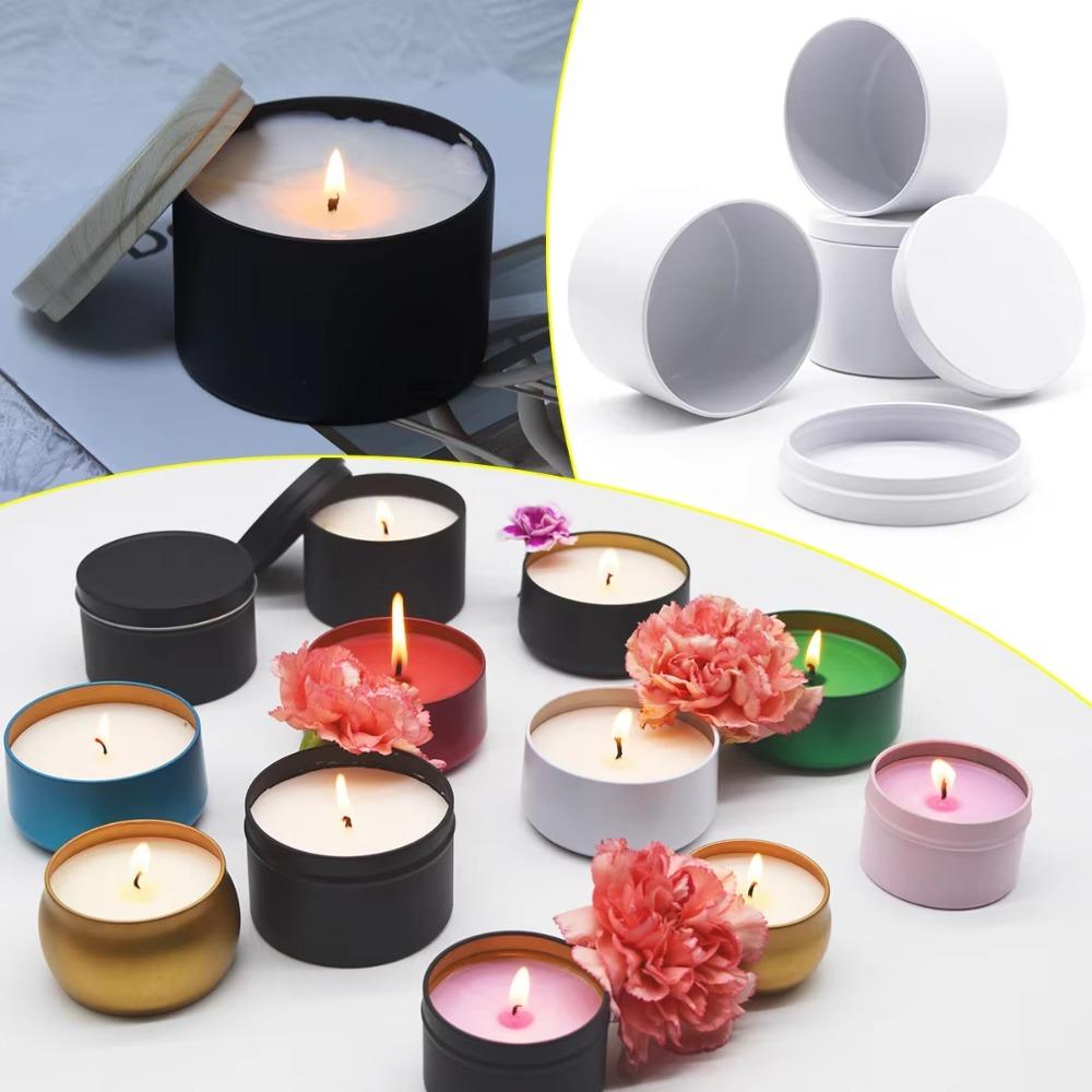 12 Stück Weithals-Kerzendose Kleine leere Kerzenaufbewahrungsbehälter Für die Kerzenherstellung