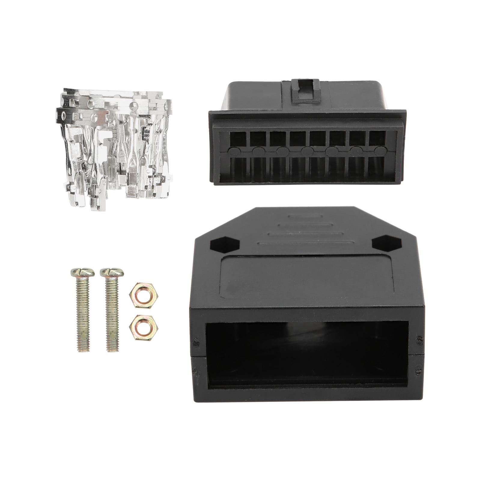 

16-контактный универсальный разъем OBD2, мужской разъем, комплект адаптеров для подключения OBD, диагностический сканер для автомобиля