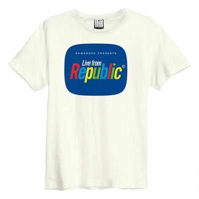 Amplified Unisex voksen Live From Republic New Order T-skjorte