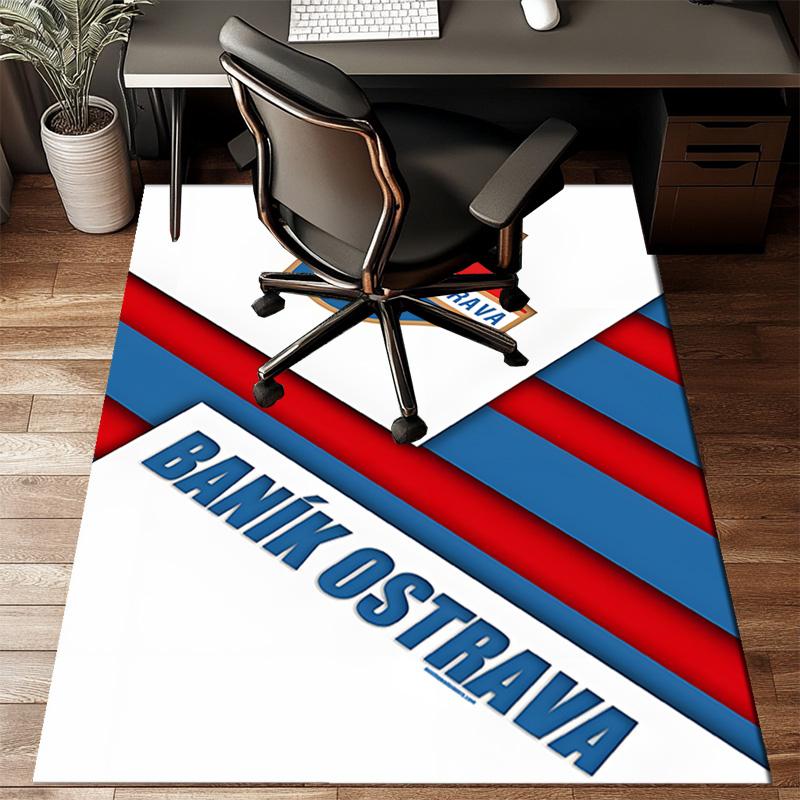 Banik Ostrava Crest Emblem Rug Game Carpet, Floor Mat for Bedroom Living Room Entryway Rug, Home Decor Idea Gift for Christmas birthday