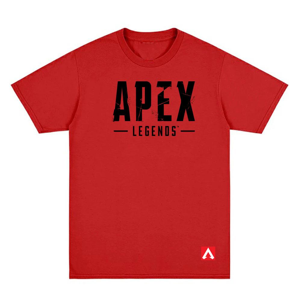 

Apex Legends Game Multiplayer Survival Game T Shirt Short Sleeve Cartoon Graphic Printing T-shirt 100% Cotton O-neck Tee XXL червоний