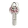 1Piece 304 Stainless Steel Heart Swan Charms  Rhinestone Lock Key Pandants For Jewlery Making Diy Necklace Bracelet Supplies