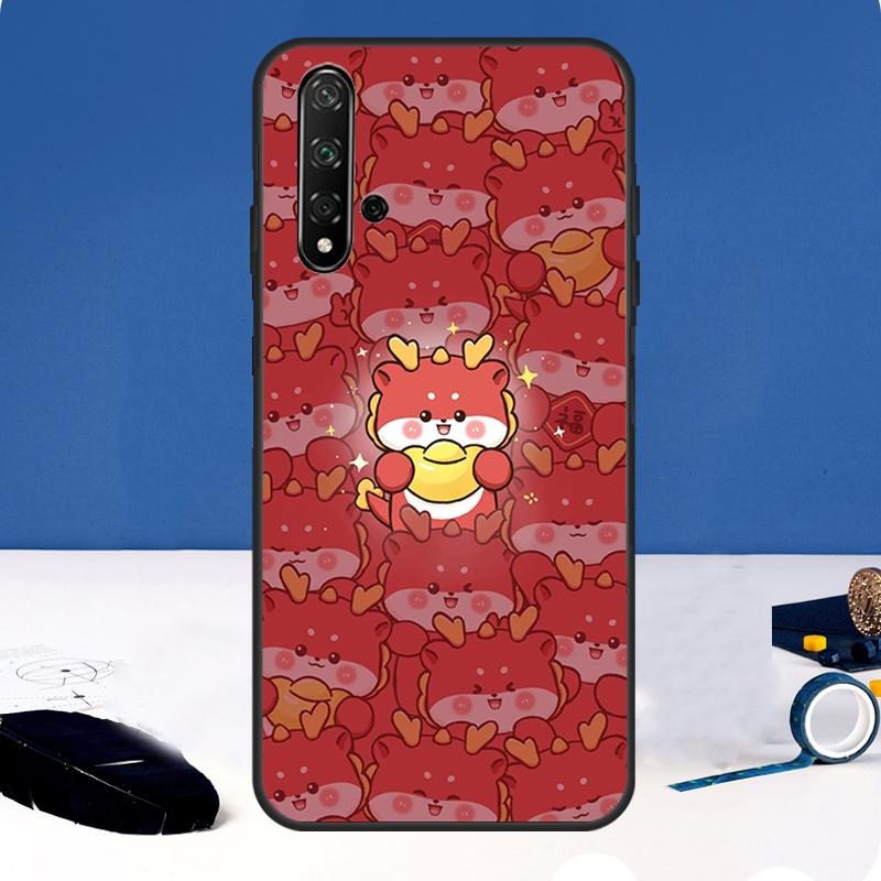 2024 New Year Dragon Rich Cover For Huawei Nova 10 9 SE 11i 8i 7i 3i Y90 Y91 Y70 Y60 Y61 5T P30 P60 Pro P40 Lite Case