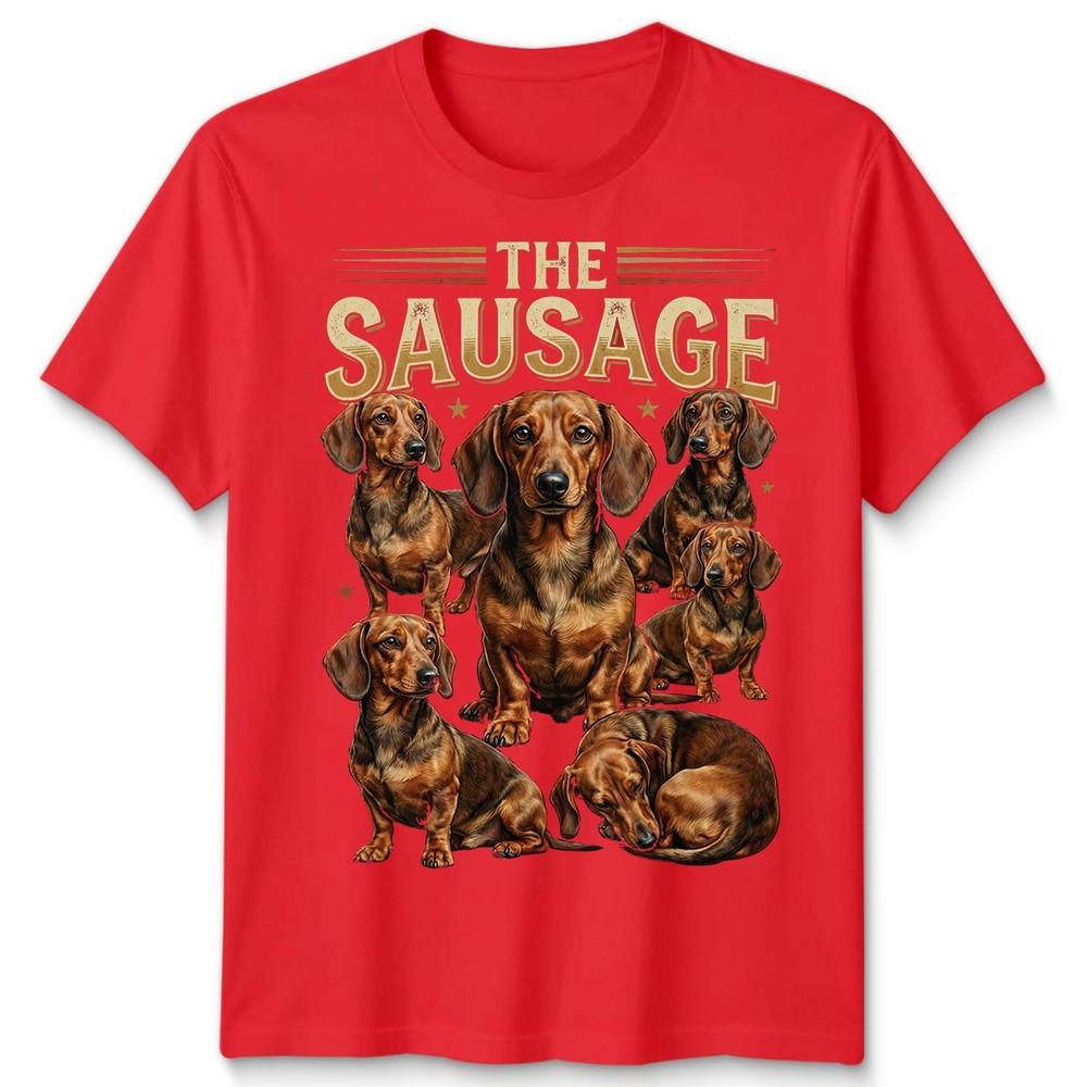 Dachshund Dog Unisexs Unisexs T Shirt Vintage 90s Retro Sausage Dog Pet Unisex Tee