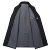 FAPAI Men's Loose Double-Breasted Wool & Silk Blend Winter Coat