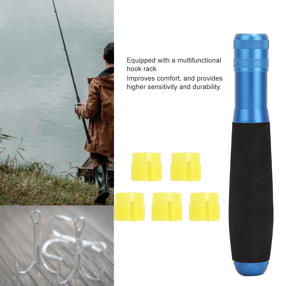 Multi Function Aluminium Alloy Fishing EVA Rod Handle Grip for DIY Rods Change(Blue)