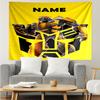 Custom Name Transformers Print Tapestry, Backdrop, Easy Setup, Ideal for Bedroom, Office & Living Room, with Aesthetic Wall Hanging Decor.