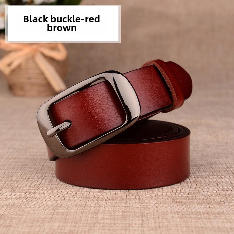 

Женский ремень из натуральной коровьей кожи – Модный и универсальный повседневный аксессуар для талии. 115 cm