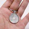 5pcs/lot Keychain With Pendant Bezel Blank Fit 25mm Cameo Glass Cabochon Base Setting DIY Keychain Key ring Supplies For Jewelry