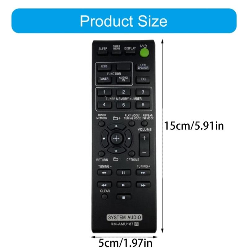 High Sensitivity Remote Control RM-AMU187 Remote Controller Replacement For Individual Sound System
