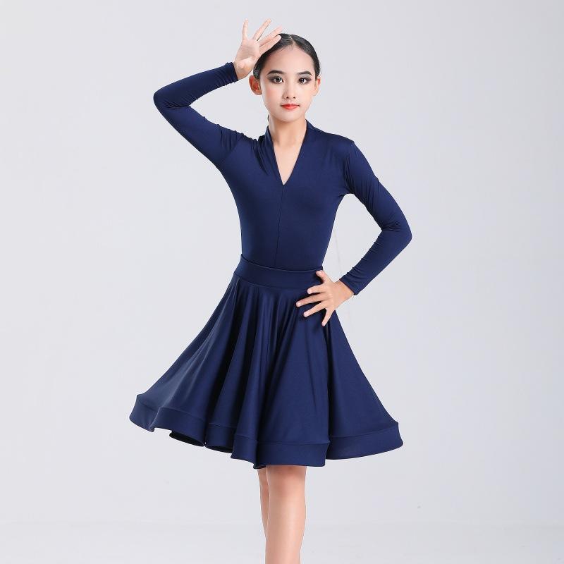 Girl Latin Dance Training Costume Children's Performance Costume Competition Regulations Latin Dance Dress