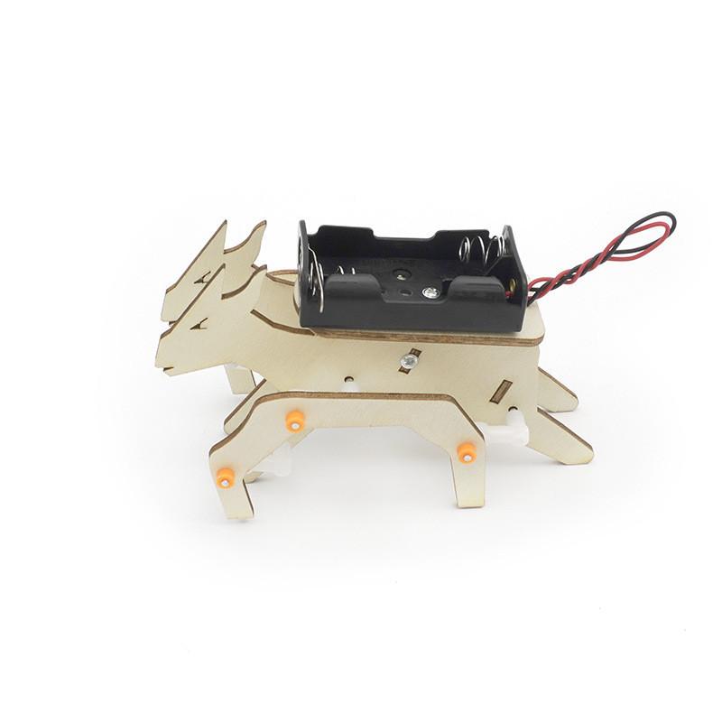 Fifth Grade Student Diy Wooden Electric Running Goat Educational Science Experiment Kit