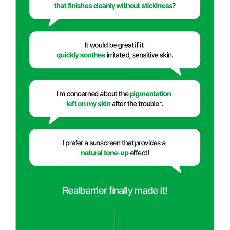 Realbarrier - Cica Green Tone-Up Sonnencreme