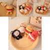 Cute Food Plush Toy Set With Hamburger Pancake Roujiamo Stuffed Animal Gift For Kids