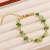 2026 Original Luxury Brand Green and Apple Green Zircon Tennis Bracelets For Women Fresh Crystal Charms Bangle Wedding Jewelry