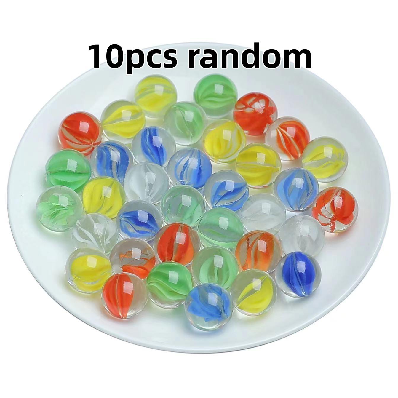 10/20 шт. 25 мм Лепестковые стеклянные шарики Шарики для катапульты Цветные узорчатые стеклянные бусины Прозрачные мраморные шарики Детские игрушки