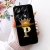 For Motorola Signature 2026 Crown Letter Phone Case For Motorola Signature XT2603-2 Black Silicone Soft Cases Bumpers