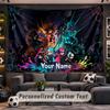 Wall Hanging Tapestry Custom NameSplatoon Pattern Personalized Printed Fabric Wall Decor