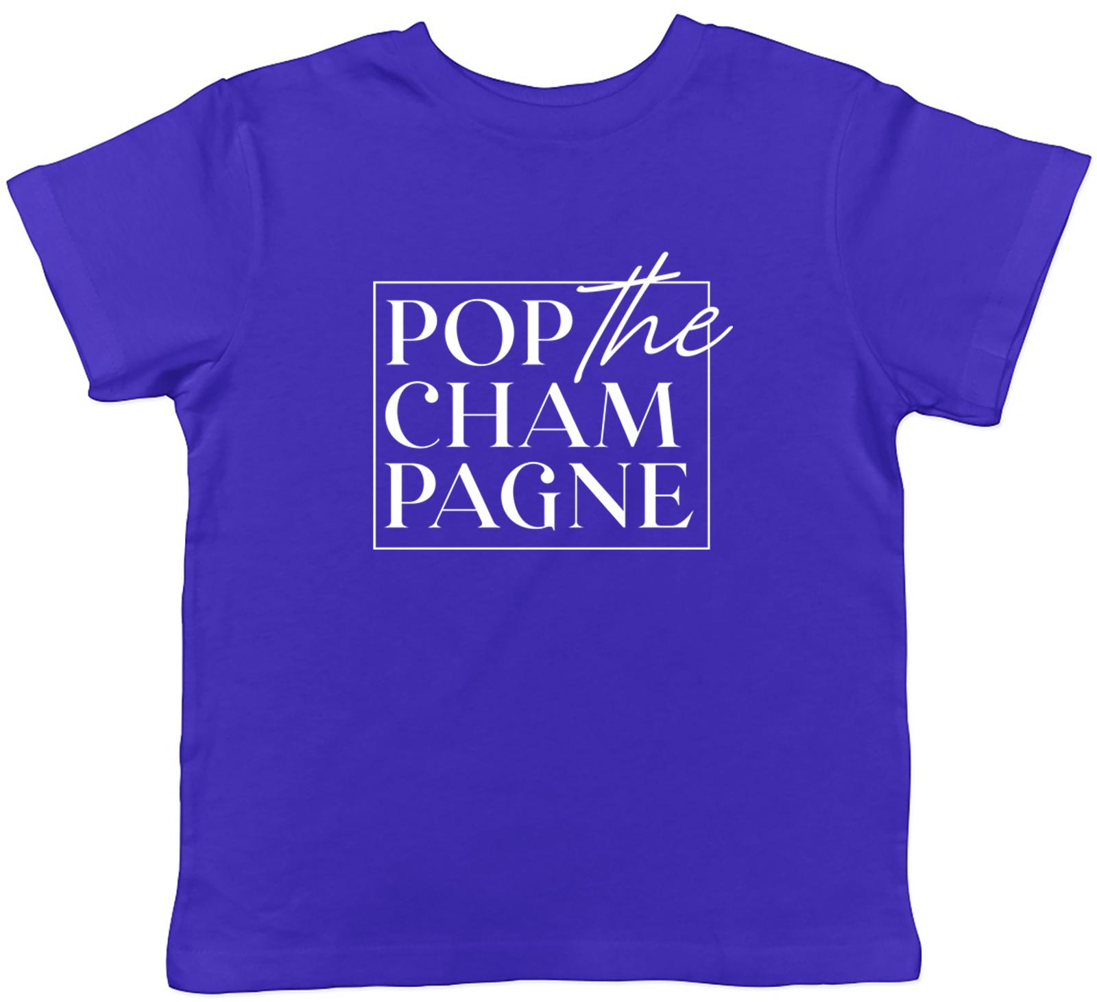 Pop The Champagne Childrens Kids T-Shirt Boys Girls 100