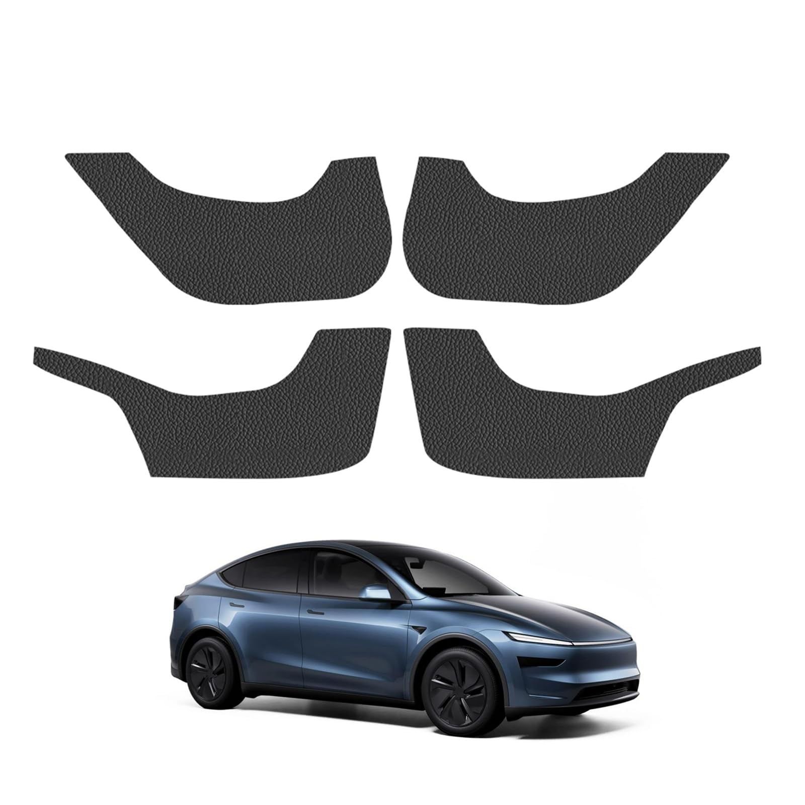 Для Tesla Model Y Juniper 2025+ Защитная наклейка на дверь Защитная накладка на порог из замши Мягкое прикосновение Устойчивая к царапинам/грязи Аксессуар Synthetic leather