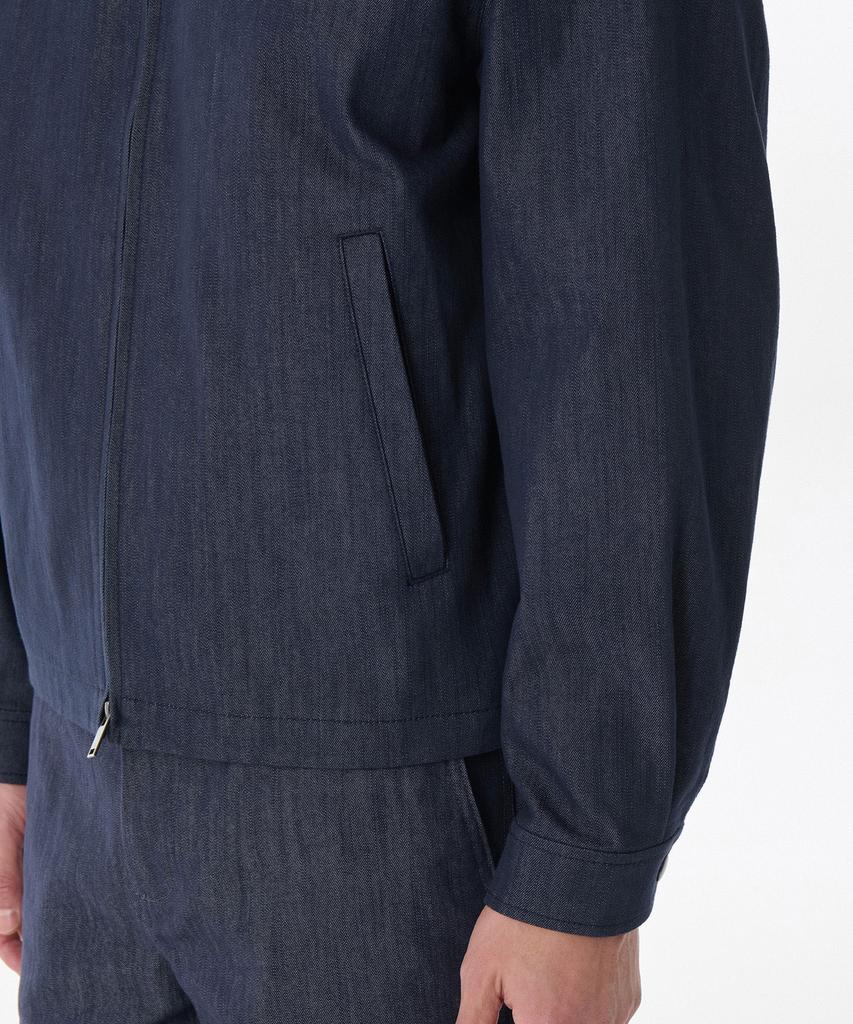 Musinsa Standard Slub Denim-Like Work Jacket [Medium Indigo]