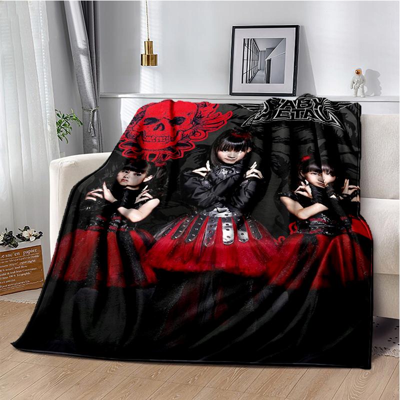 Pop Metal Band Throws Blanket for Kids Couch Sofa Travel Home Picnic Hiking Bed Beding Super Soft Flannel Blanket birthday gift