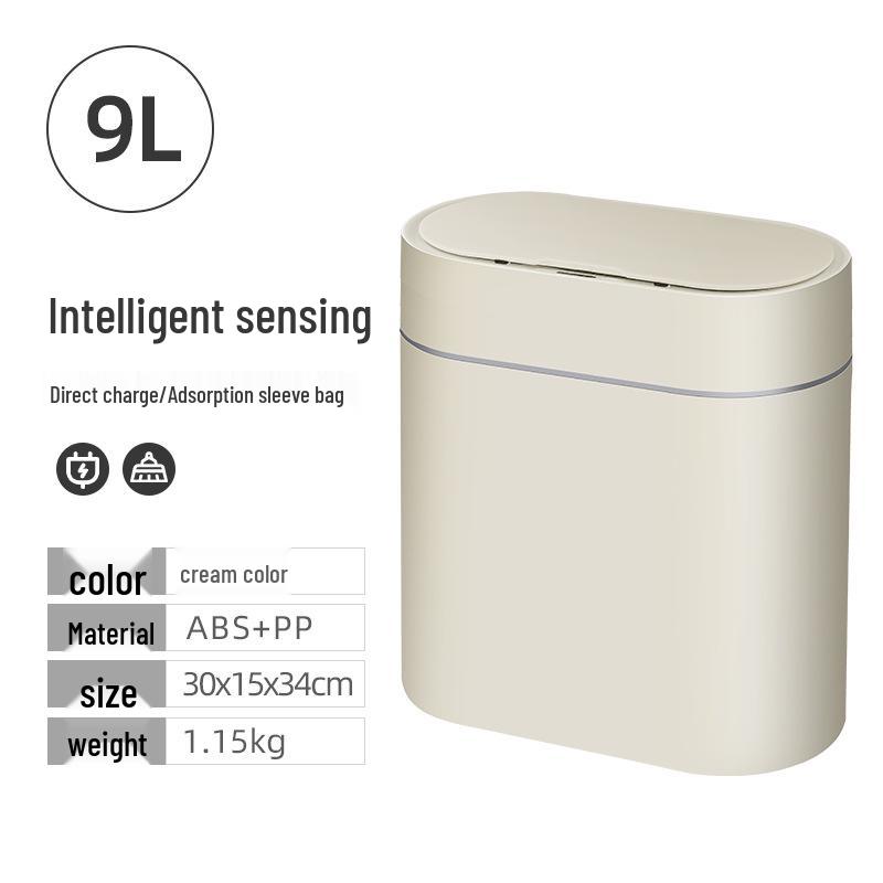 Jie An Hui Smart Sensor Trash Can: Automatic Bathroom Bin with Lid and Electric Bagging System