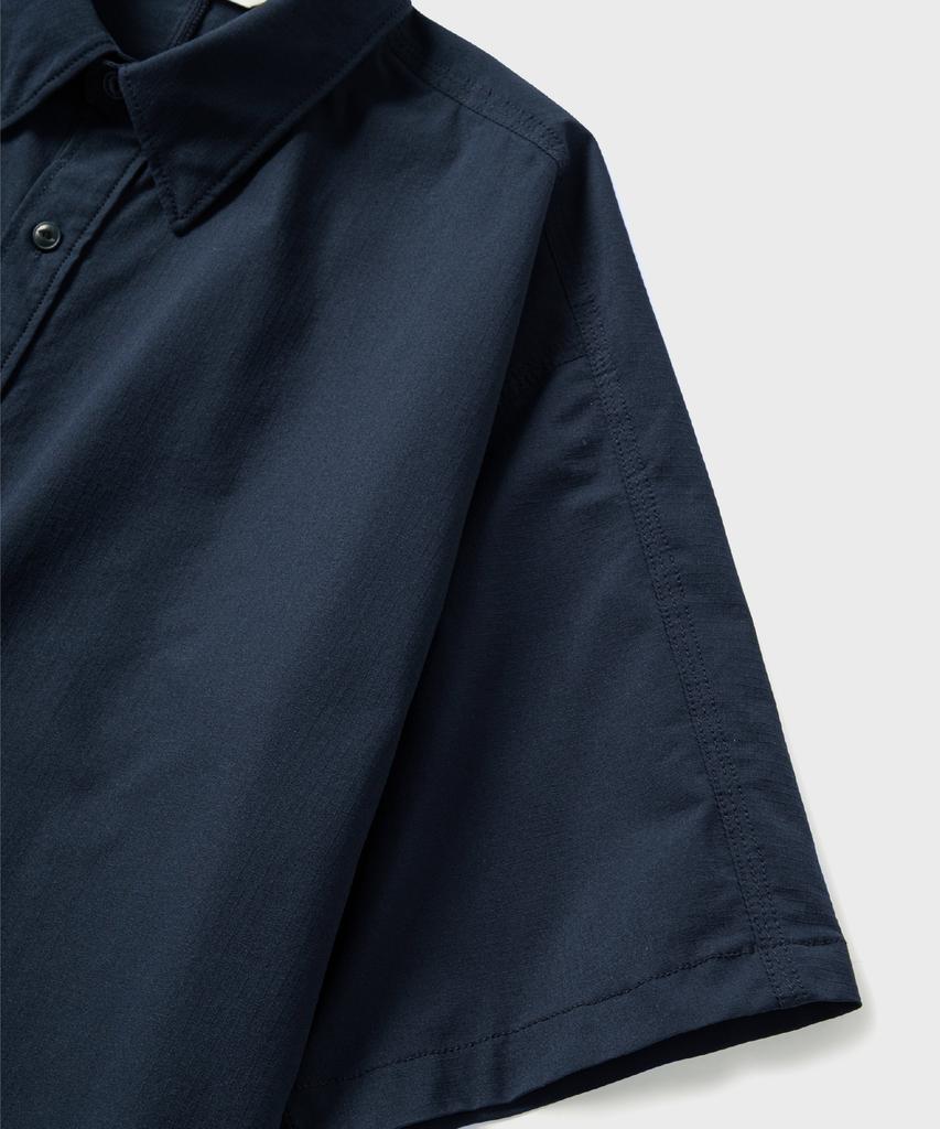 NONBLANK Hidden Button Down Shirt_Dark Navy
