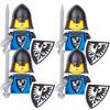 Military Building Blocks Medieval Solider Figures Knights of Jerusalem Crusades The War of Roses Legion War-horse Weapons Shield