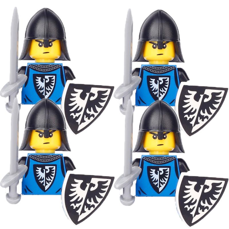 Military Building Blocks Medieval Solider Figures Knights of Jerusalem Crusades The War of Roses Legion War-horse Weapons Shield