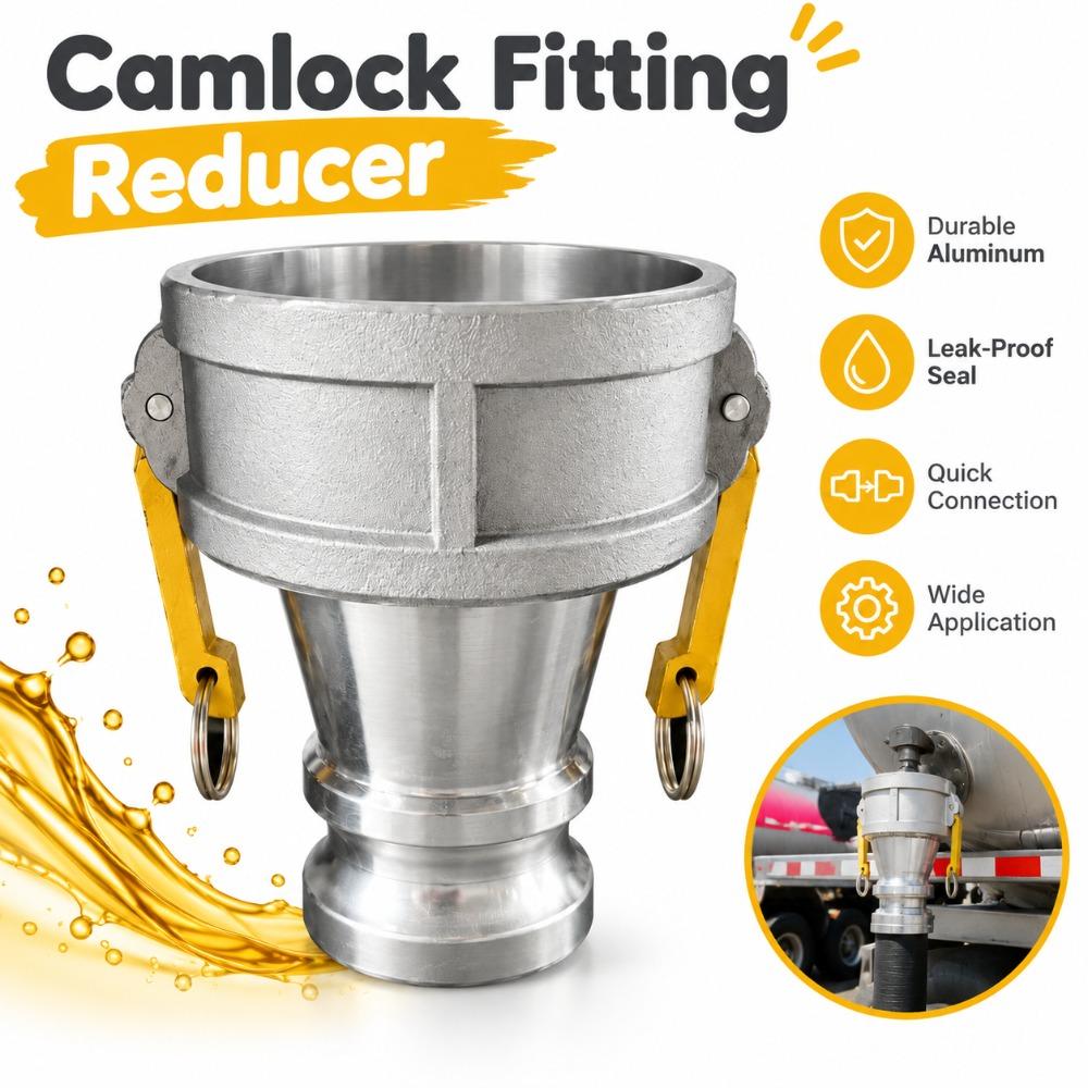 Aluminum Alloy Camlock Fitting Reducer Quick Coupler Adapter Industrial Fluid Transfer