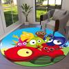 Babblarna Round Area Rug,Carpet Rug for Living Room Bedroom Sofa Playroom Decor,Non-slip Floor Mat28