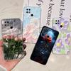 For Cover Xiaomi Redmi 10 10A 10C 2022 Phone Case Butterfly Flower Colorful Girly Funda Transparent Soft TPU Silicone Back Cover