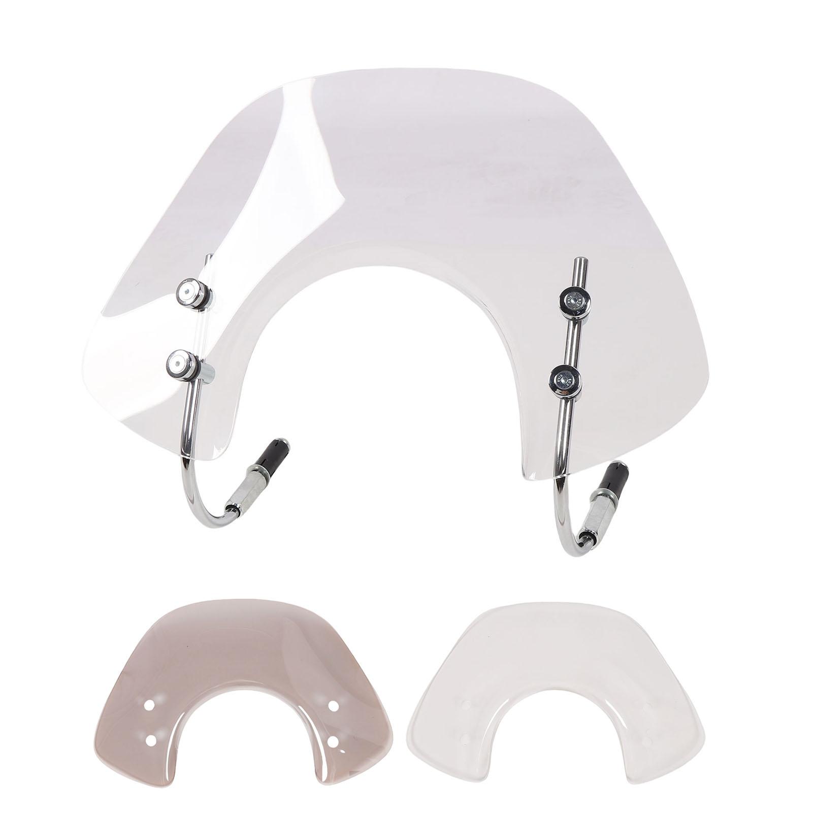 

Motorcycle Windshield Acrylic Carbon Steel Wind Deflector Scooter Windscreen for Piaggio Vespa GTS 300 250 125 Super 125-300 чистий