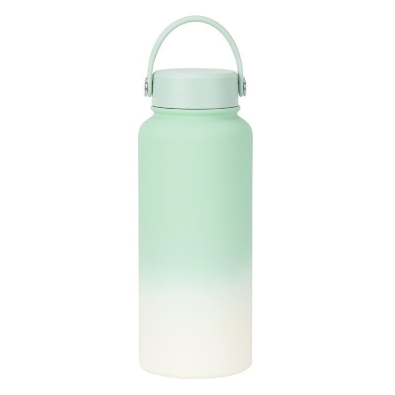 1L Stainless Steel Vacuum Insulated Water Bottle With Wide Mouth Portable Outdoor Sports Travel
