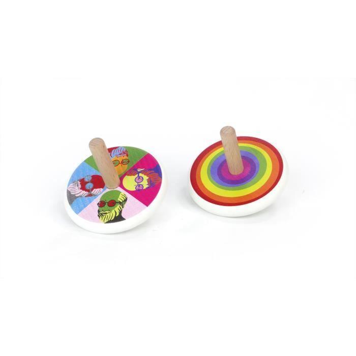 Toupie - Bajo - Rainbow - Enfant - Mixte - Jouet éducatif