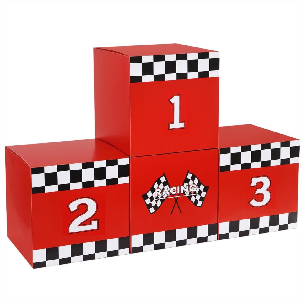 Car Competition 123 Traffic Light Props Party Decoration Box