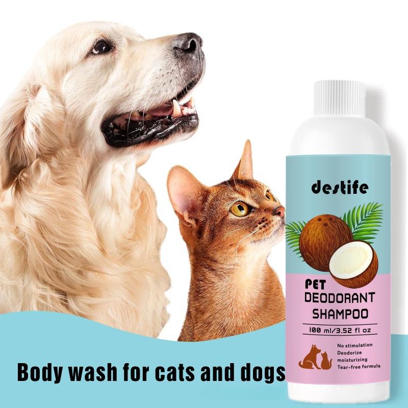111ml Cat Dog Shampoo Body Wash Conditioner Puppy Coat Healthy Smooth Smell Deodorant Lasting Fragrance Pet Wash Care Products