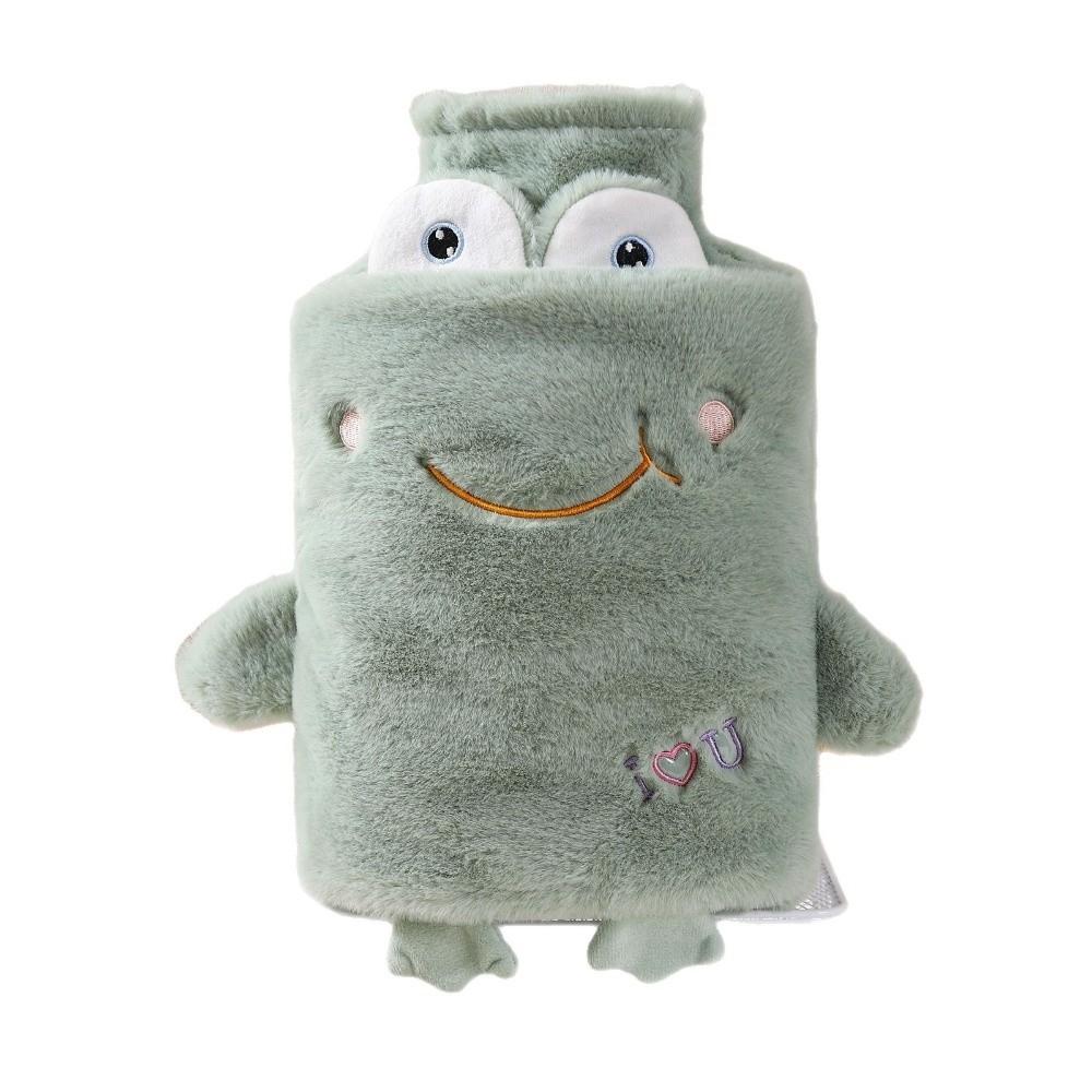 Plush Cover Hot Water Bottle Rubber Material Hand Warmer Plush Soft Warm Water Bag Keep Warm