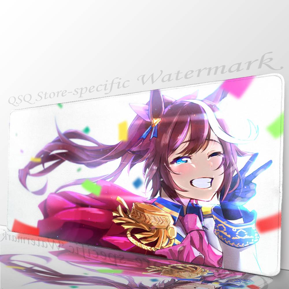 

Tokai Teio Game U-Umamusume Mousepad Non-slip Suitable For Office Computers Laptops E-sports Game Desk Mats XXL Keyboard LockEdge700x300x2mm