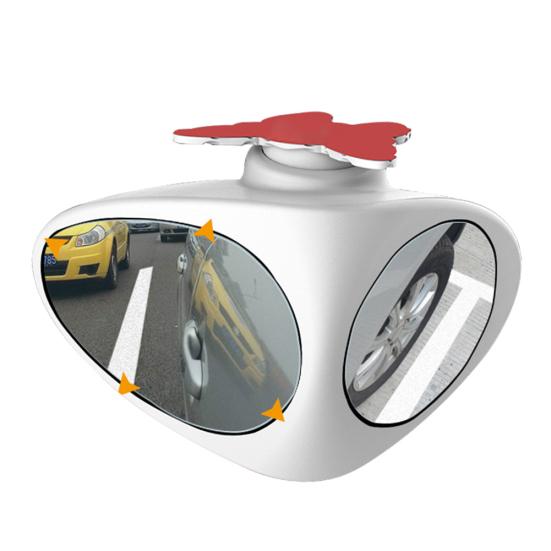 

Автомобильный широкий угол вращения на 360 градусов, слепое пятно, выпуклое зеркало заднего вида на переднем колесе Left белый