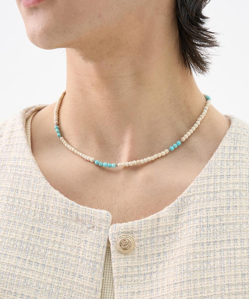 Trip Le Sens Seed Stone Necklace_Turkey Blue