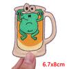Niederlande Frosch Oeteldonk Emblem Gestickter Aufnäher Niederländischer Karneval Aufnäher Aufbügelbilder Für Kleidung DIY Feier Geschenke