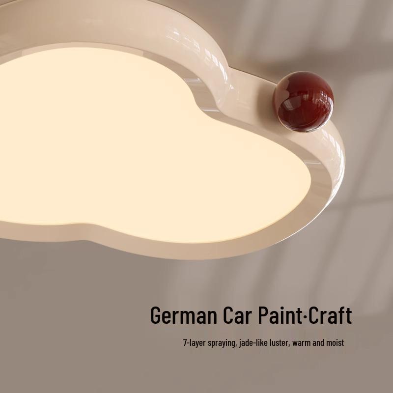 Eye-Protection Cloud Ceiling Light for Children's Bedrooms - Soft Cream Style, Full-Spectrum Lighting